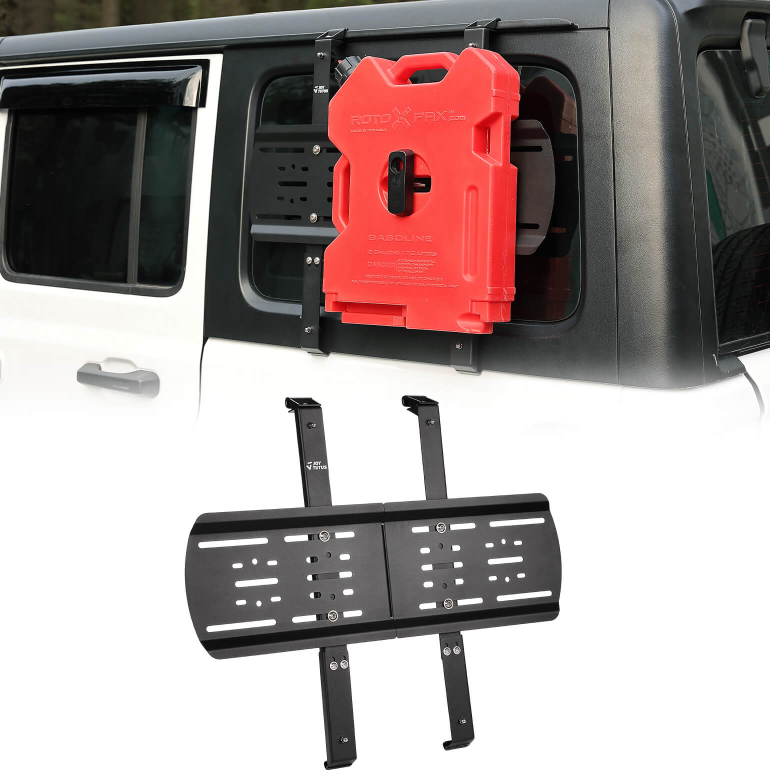 Rear Window Storage Panel Kit Fit for Wrangler JL, Mounting Plate Kits
