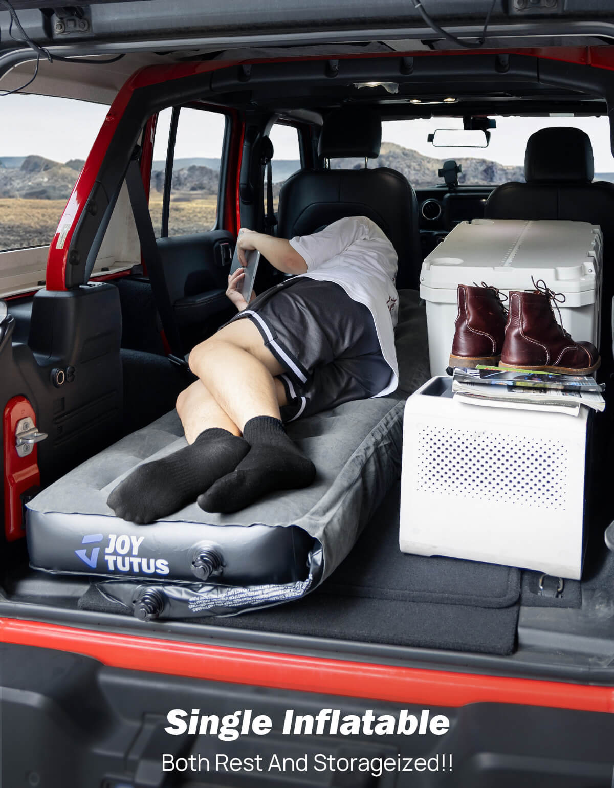 SUV Air Mattress for Camping w/Air Pump Compatible with Wrangler JL 4X4