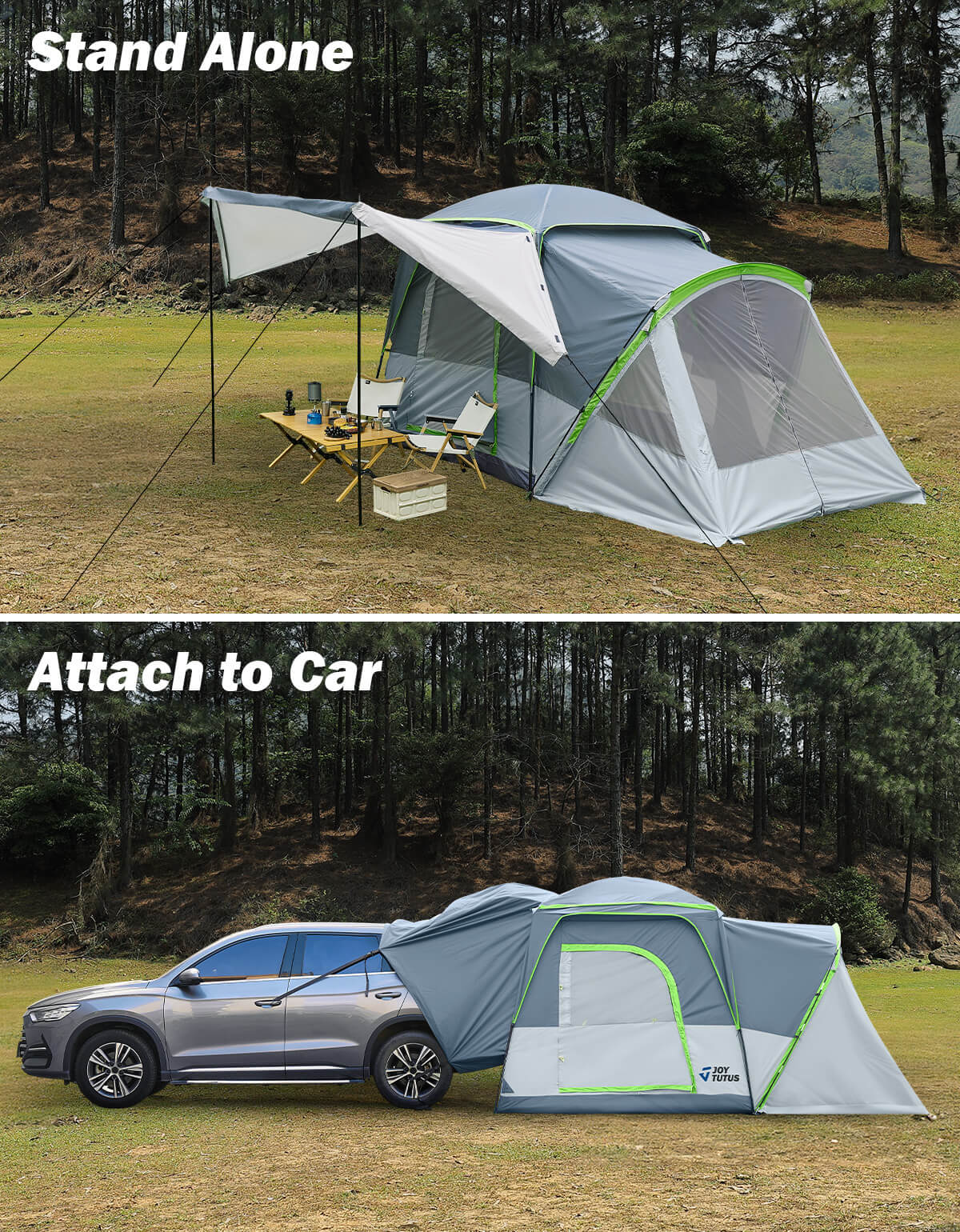 SUV Tent with Screen Porch and Awning