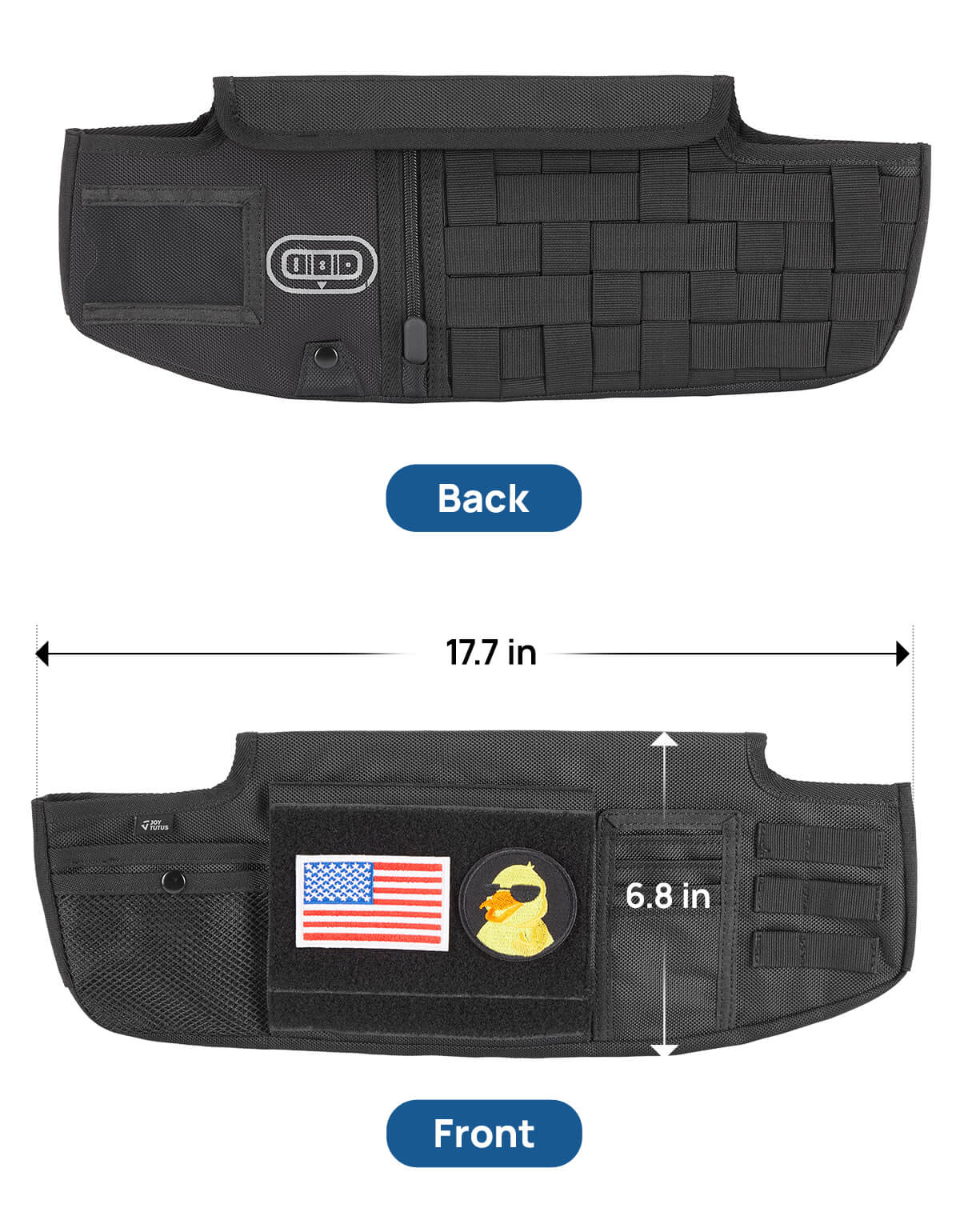 Sun Visor Organizer Compatible with Wrangler JL & JT 2018-2024