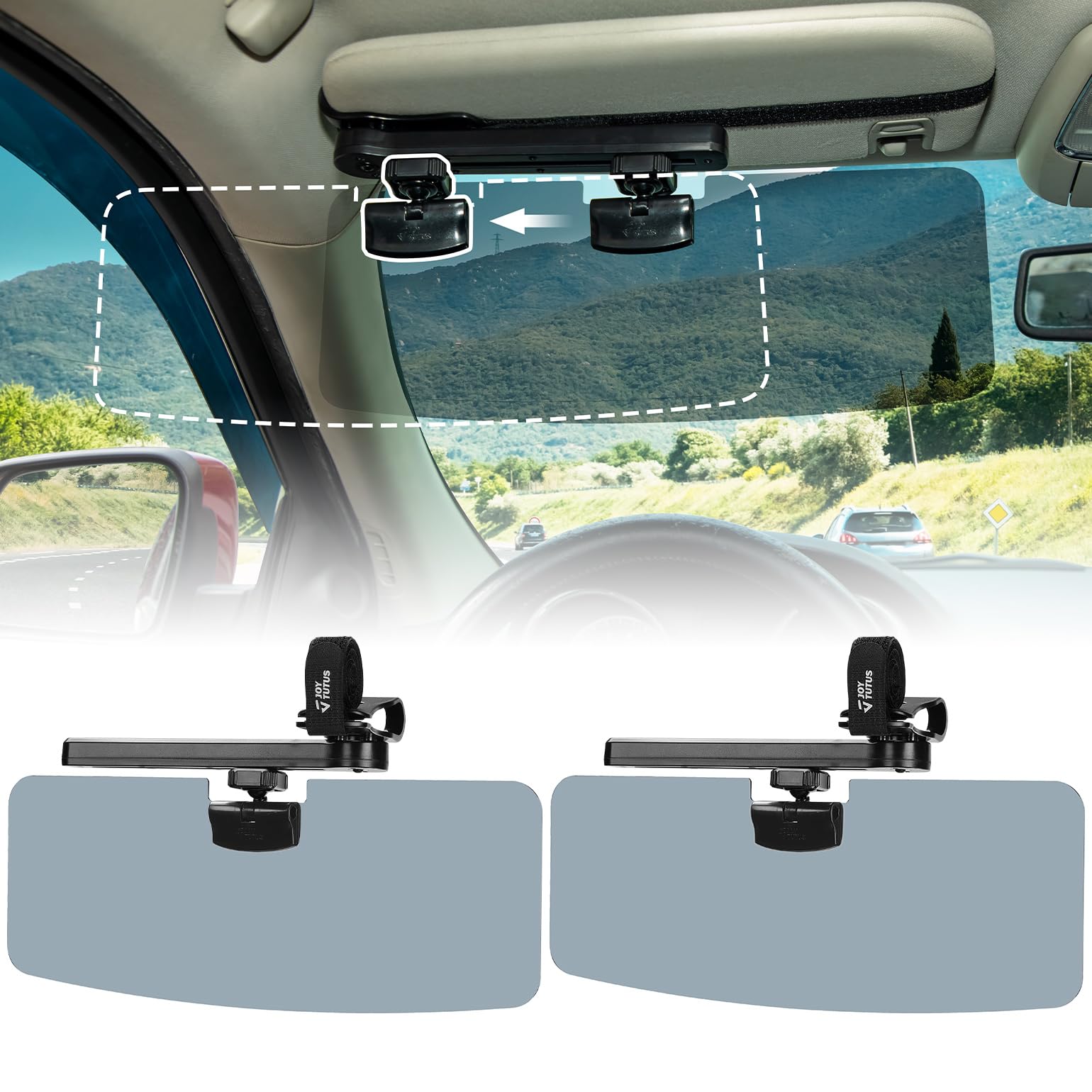 JOYTUTUS Sun Visor Extender for Car
