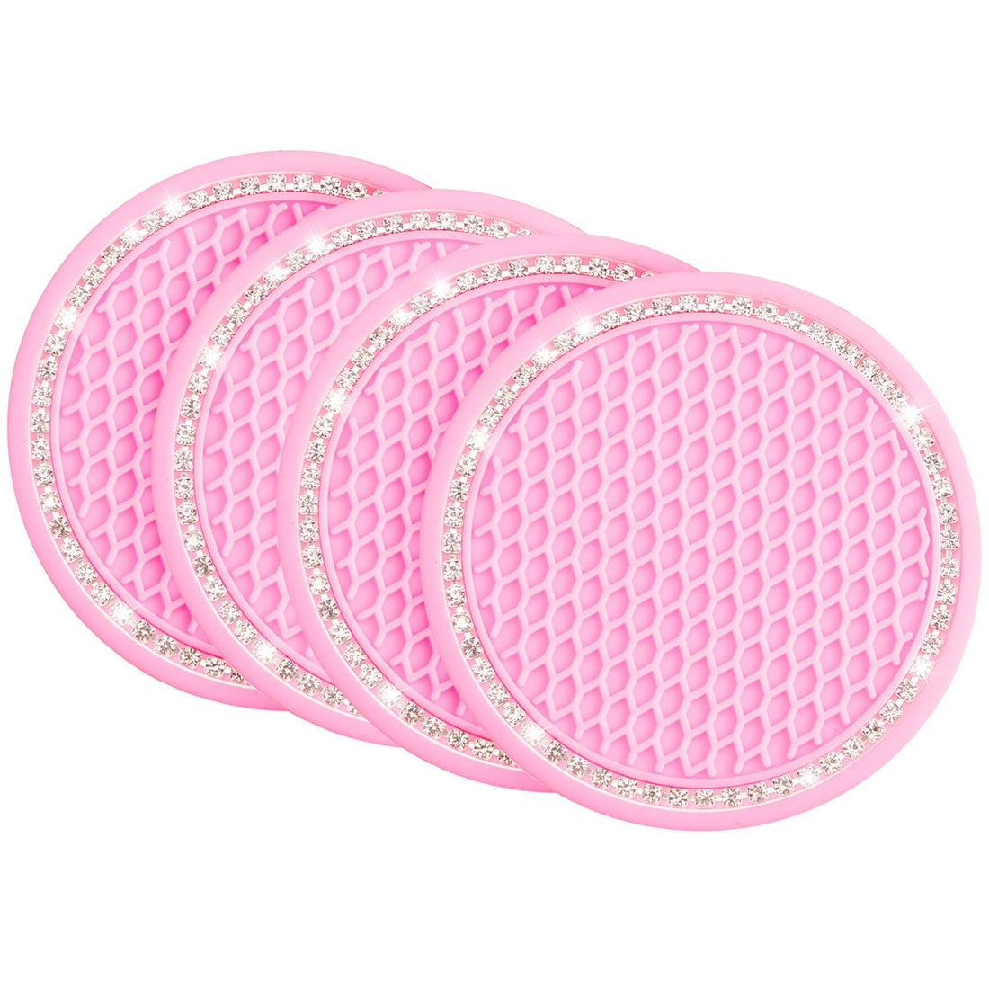 JOYTUTUS Car Cup Holder Coaster, 2.75 inch Universal Anti-Slip Shockproof Car Coasters
