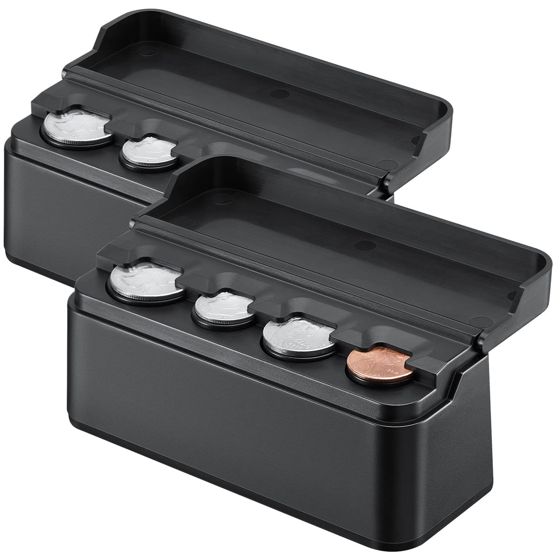 Coin Holder for Car Change Organizer Universal Compatible with Most Car Trucks