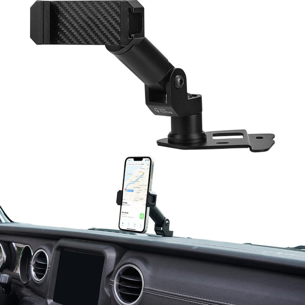 Heavy Duty Phone Mount for 4XE, Dash Mount Cell Phone Holder Compatible with 2021-2023 Wrangler 4XE