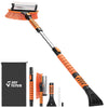 41.5″ Extendable Snow Brush and Ice Scraper, 270° Pivoting Snow Scraper Brush for Car Windshield