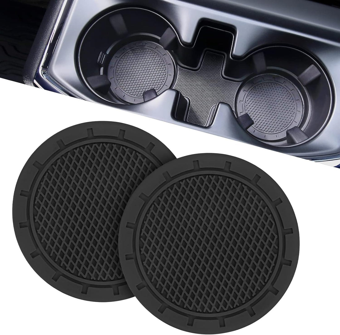 JOYTUTUS Car Cup Holder Coaster, 2.75 inch Universal Anti-Slip Shockproof Car Coasters