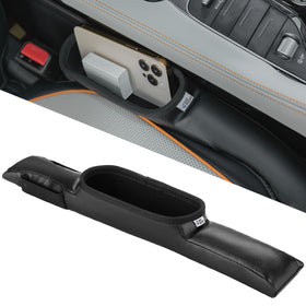 Car Seat Gap Filler Organizer Universal for Car SUV Truck PU Leather EVA Box Storage Cellphone Coin Key