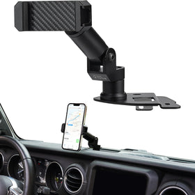 Heavy Duty Phone Mount for 4XE, Dash Mount Cell Phone Holder Compatible with 2021-2023 Wrangler 4XE