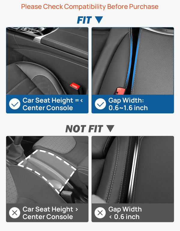 pu leather car seat gap box