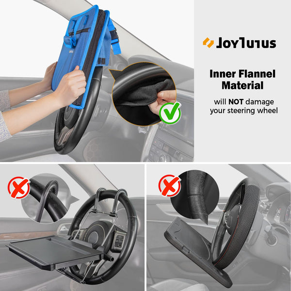 3 in 1 Steering Wheel Eating Tray, Car Back Seat Laptop Desk, Multifunctional Car Office Bag, Car Work Table