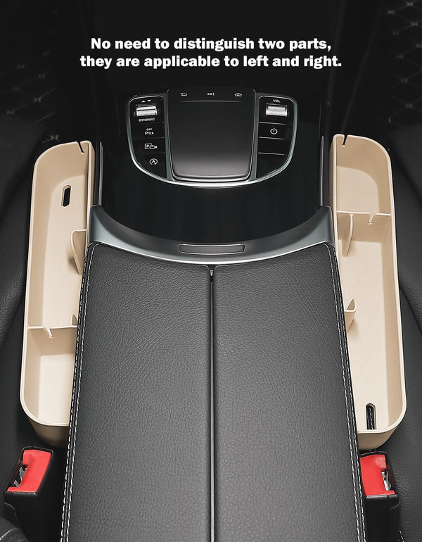 Car Seat Gap Filler Organizer, Center Console Storage Box Universal Fit