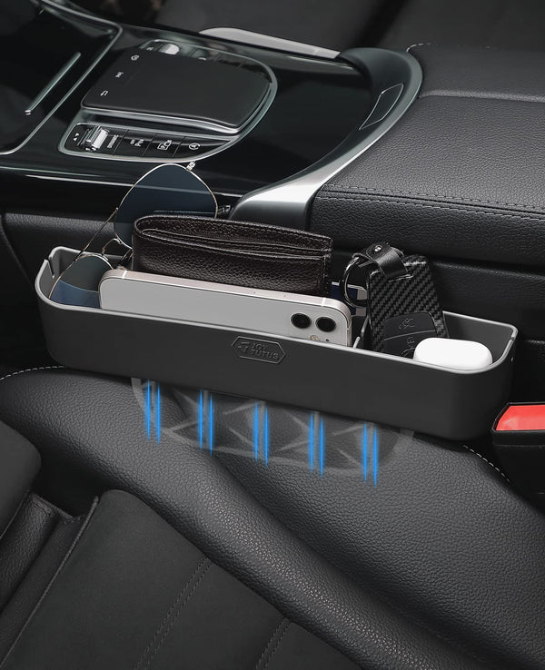 Front Car Seat Gap Filler and Organizer Storage Box