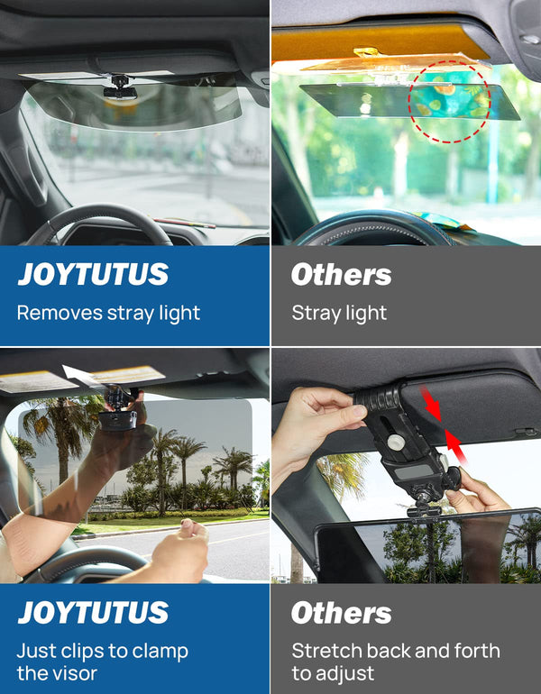 Sun Visor for Car, Universal Anti-Glare Polarized Sun Visor