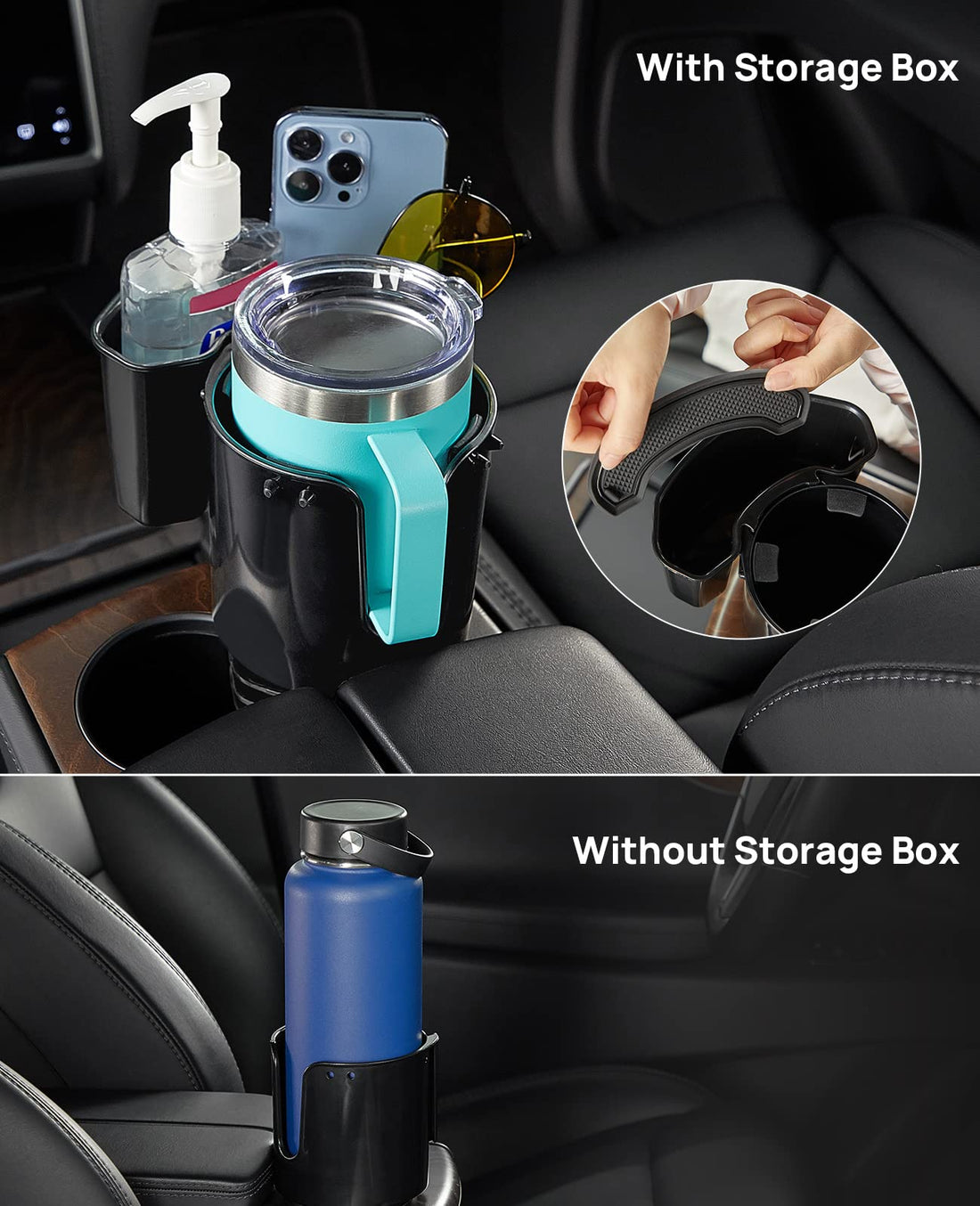 Cup Holder Expander Adapt 18-40oz,fit in 2.75-3.25inch Car Holder