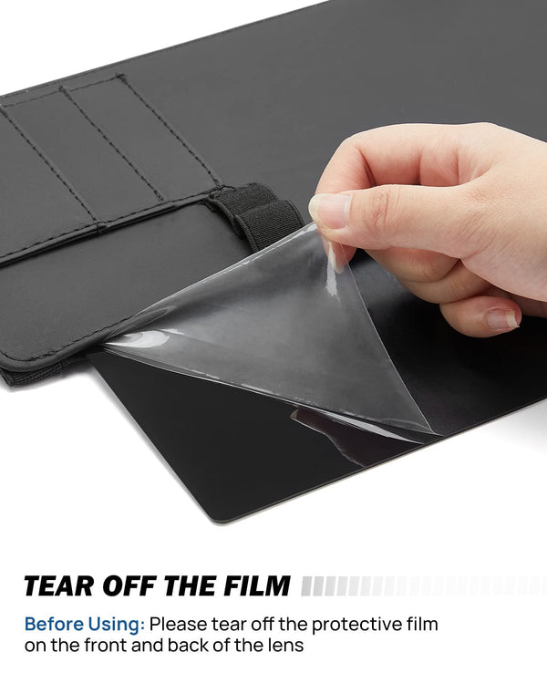 Polarized Sunshade Extender for Car with Polycarbonate Lens, Adjustable Sun Visor Extender Anti-Glare