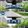12 Inch Panoramic Anti-Glare Rearview Mirror, Interior Clip-on Wide Angle Convex Universal Rear View Mirror for SUV Trucks -Blue