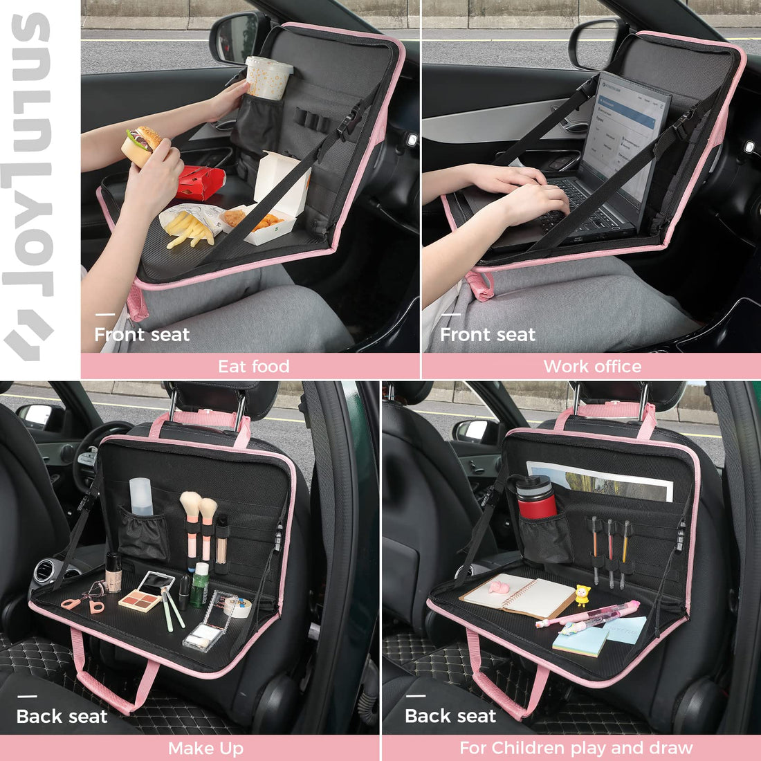 3 in 1 Steering Wheel Eating Tray, Car Back Seat Laptop Desk