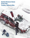 61.3″ Extendable Snow Brush and Ice Scraper, 270° Pivoting Snow Scraper Brush for Car Windshield