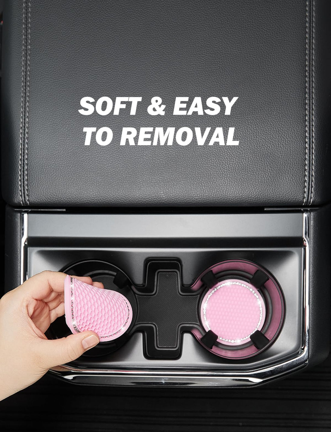 JOYTUTUS Car Cup Holder Coaster, 2.75 inch Universal Anti-Slip Shockproof Car Coasters
