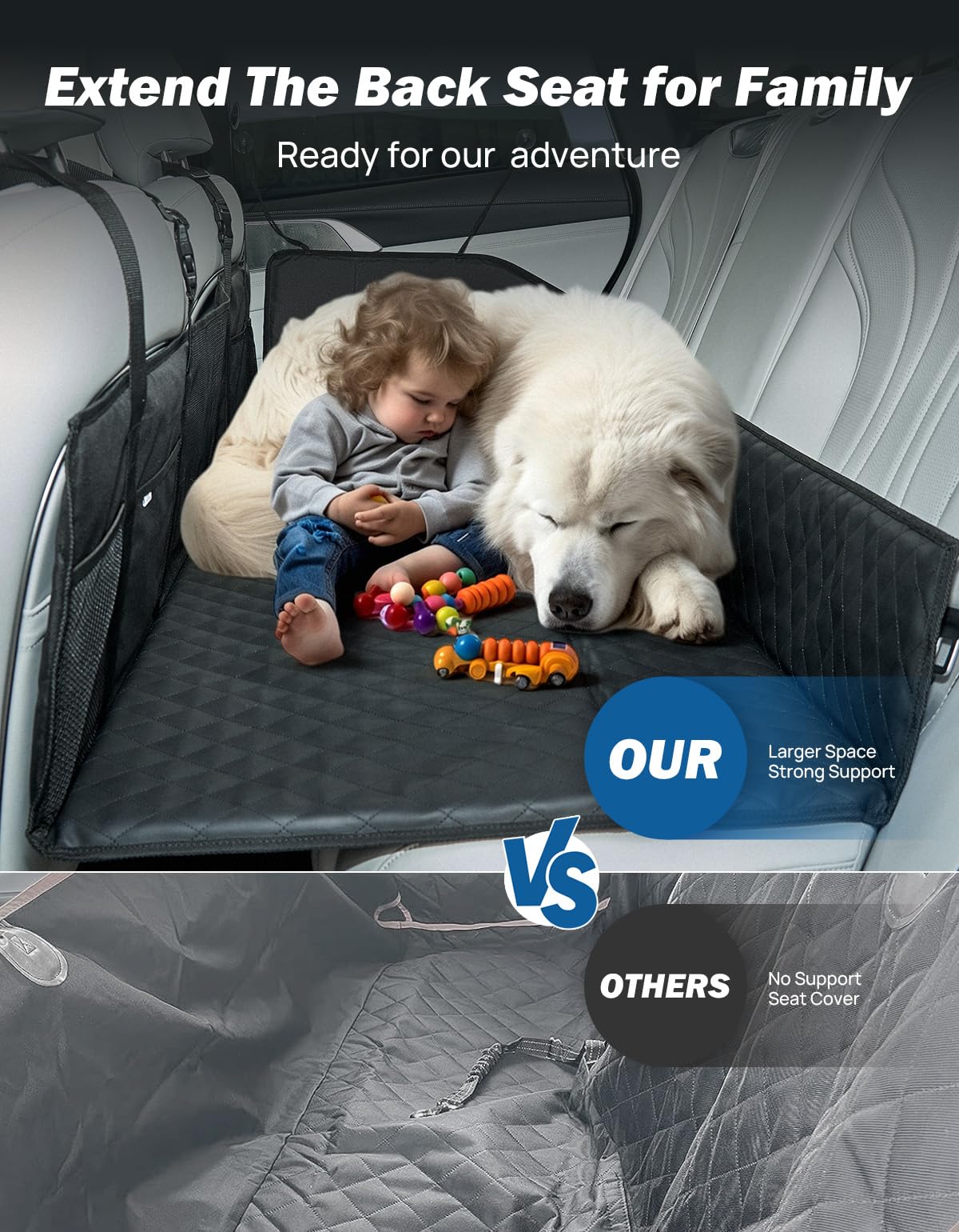 JOYTUTUS Non-Inflatable Car Bed Mattress, Folding Car Bed Mattress for SUV