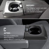 Center Console Cup Holder Replacement Pad Fits F150, Bench Seat Center Console Parts Replacement