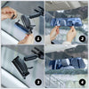 12 Inch Panoramic Anti-Glare Rearview Mirror, Interior Clip-on Wide Angle Convex Universal Rear View Mirror for SUV Trucks -Blue