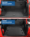 Cargo Mat, All-Weather Protection Trunk Mat Cargo Liners Heavy Duty Waterproof Odorless Durable fits 2021 2022 2023 2024 Wrangler JL 4XE 4 Door (Not Fits 4X4)