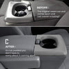 Center Console Cup Holder Replacement Pad Fits F150, Bench Seat Center Console Parts Replacement