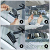12 Inch Panoramic Rearview Mirror, Interior Clip-on Wide Angle Convex Universal Rear View Mirror-Clear