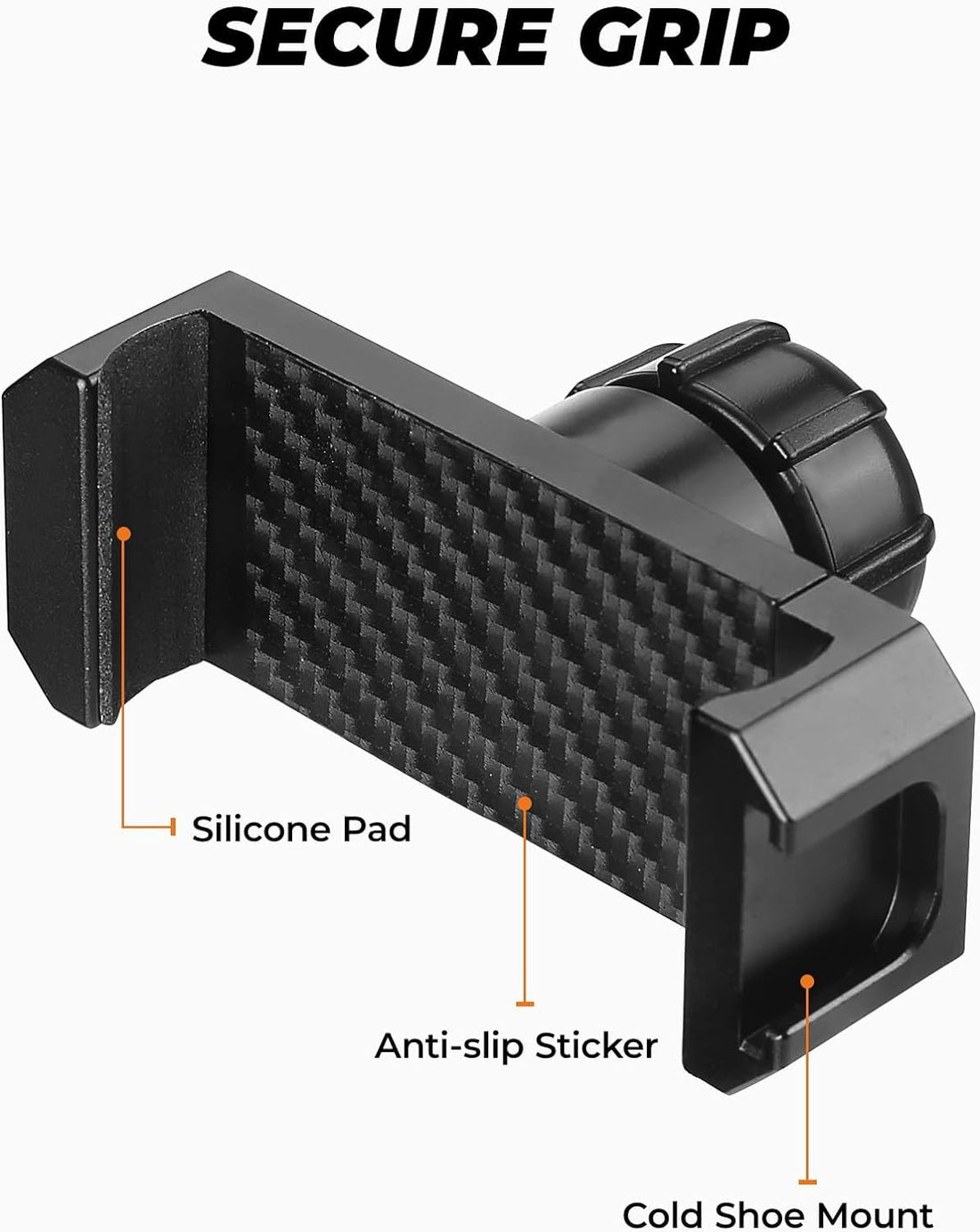 Heavy Duty Phone Mount, Dash Mount Cell Phone Holder Compatible with Gladiator JT & 2018-2023 Wrangler JL (NOT 4xe)