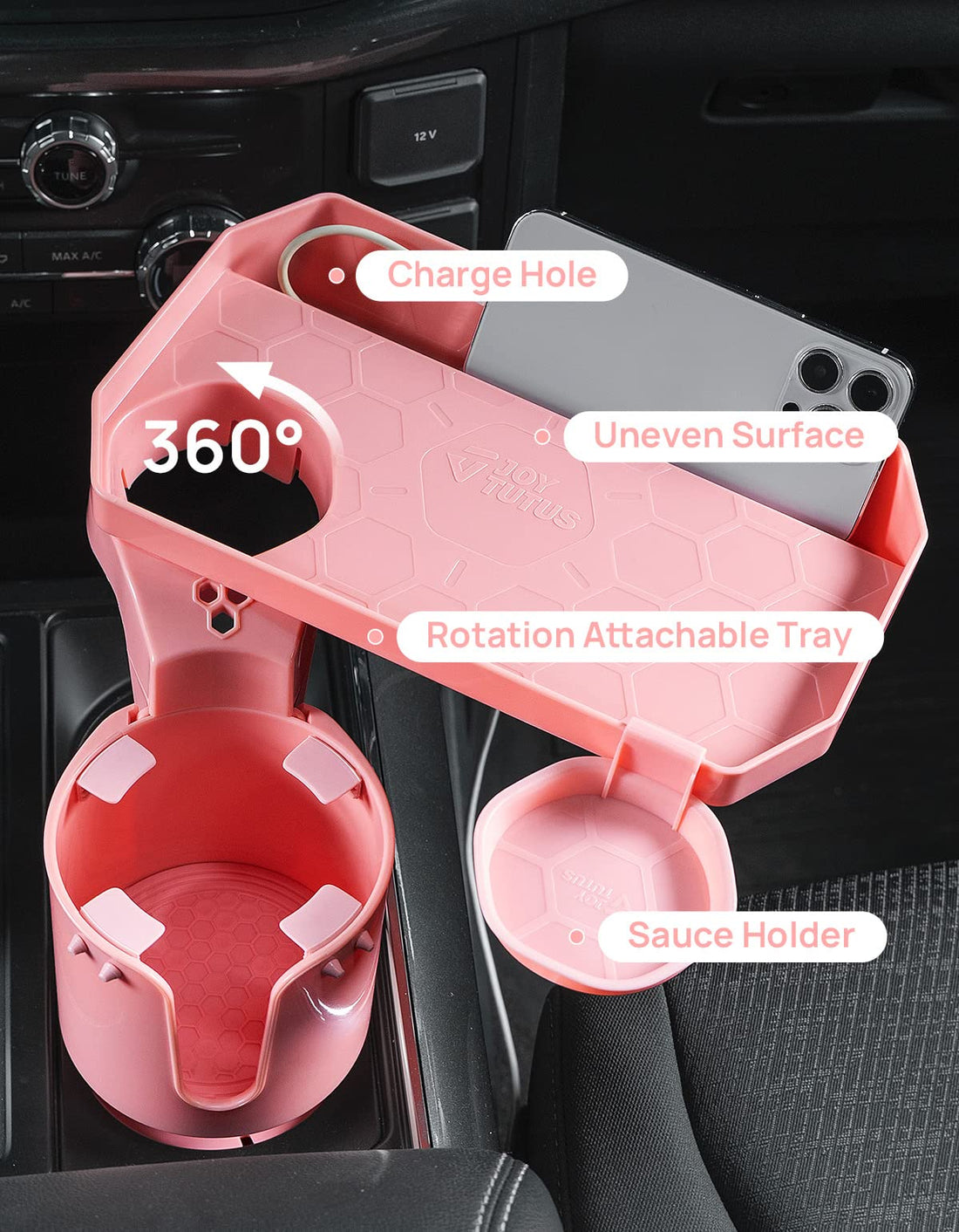 Car Cup Holder Expander, Adapt with 18-40 oz, fit in 2.75-3.25 inch Car Holder