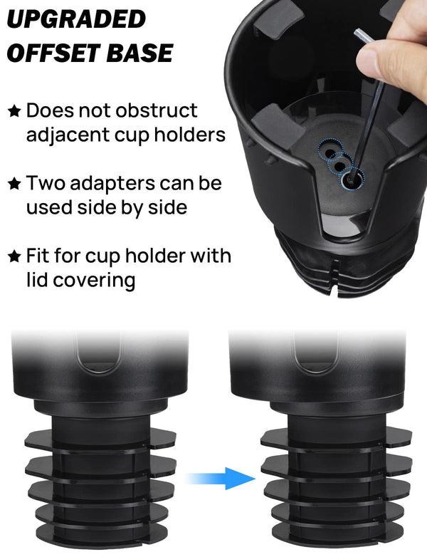 Car Cup Holder Expande for Car Hold 18-40 oz Bottles and Mugs, Other Bottles in 3.4