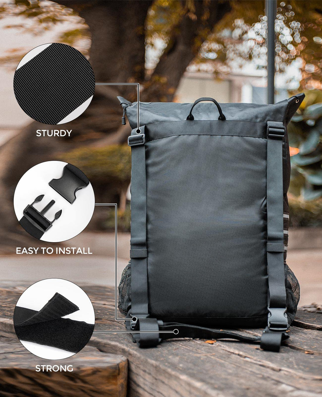 Upgraded Fits 40" Tire 31 Gallons Overland Series Larger Capacity Cargo Spare Tire Storage Bag for 4x4 Off-Road Camping Recovery Gear Firewood for Wrangler JK JKU JL