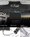 Windshield Sun Shade Umbrella, 360° Rotation Bendable Shaft Foldable, for Truck 57''x 33''