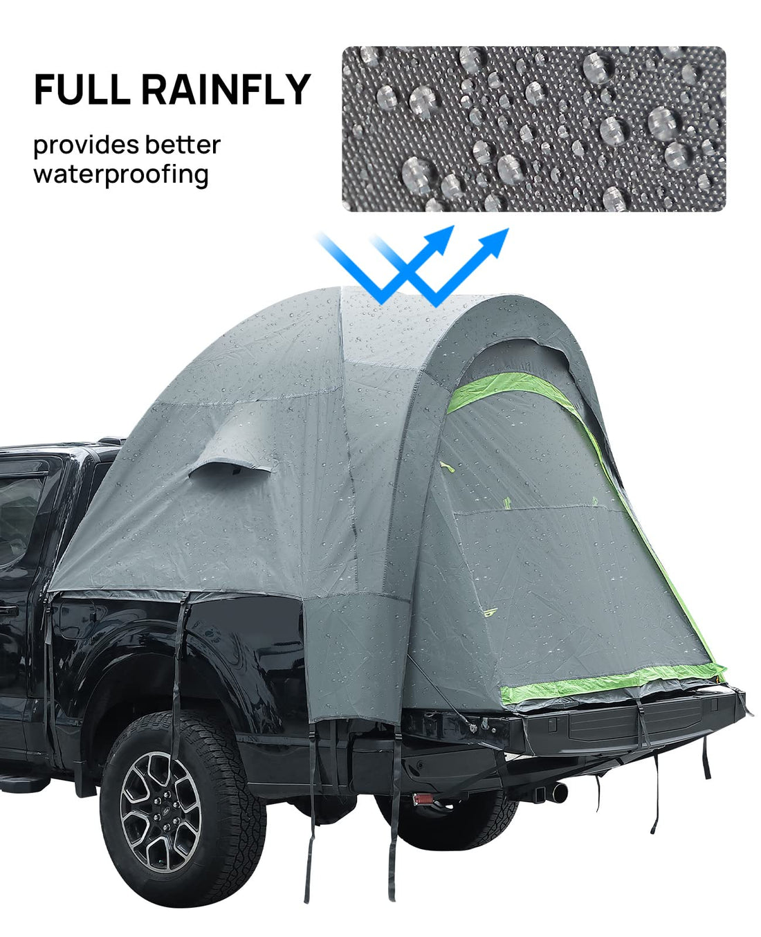Pickup Truck Tent  for 2 Person,Truck Bed Tent, 6.5' Camping Preferred