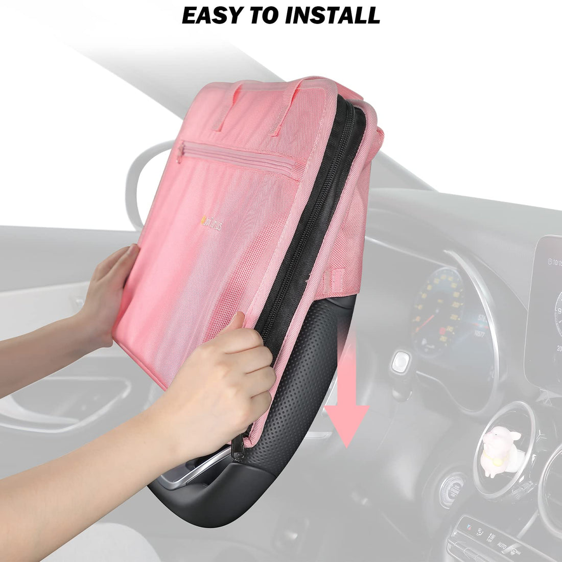 3 in 1 Steering Wheel Eating Tray, Car Back Seat Laptop Desk