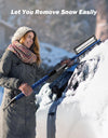 41.5″ Extendable Snow Brush and Ice Scraper, 270° Pivoting Snow Scraper Brush for Car Windshield