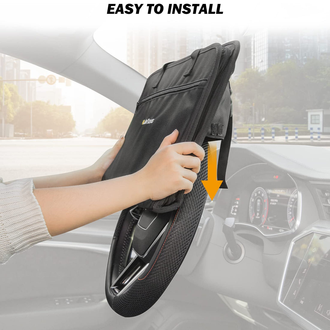 3 in 1 Steering Wheel Eating Tray, Car Back Seat Laptop Desk