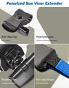 Sun Visor for Car, Universal Anti-Glare Polarized Sun Visor Extender , UV400 Car Visor Extension Protect