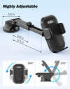 Universal Phone Holder Car, Phone Mount for Car Fit iPhone Samsung All Smartphones