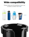 Wheelchair Cup Holder, 2-in-1 Walker Cup Holder with Storage Box, Cup Drink Holder for Bottle with Handle