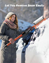 41.5″ Extendable Snow Brush and Ice Scraper, 270° Pivoting Snow Scraper Brush for Car Windshield