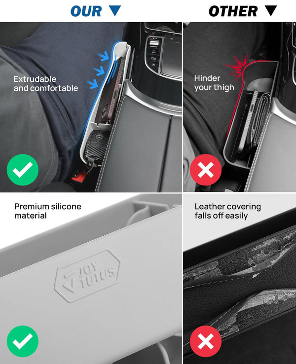Car Seat Gap Filler Organizer, Center Console Storage Box Universal Fit