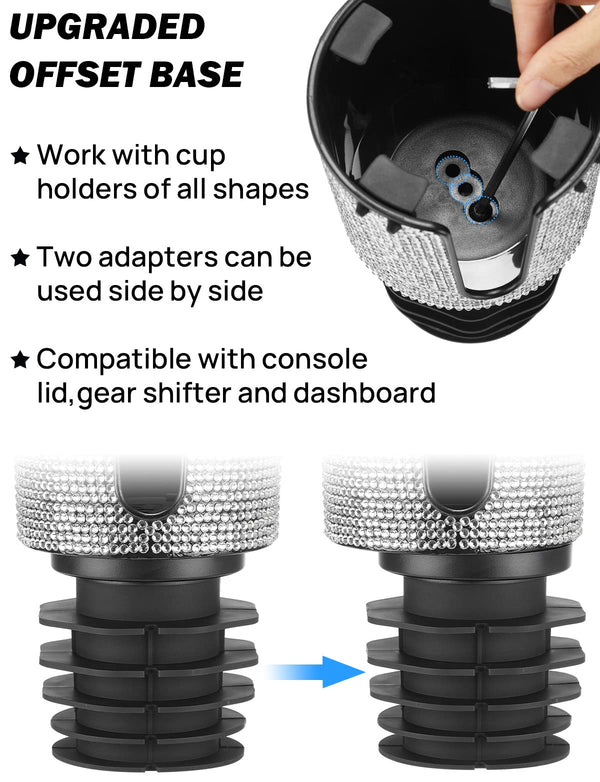 Car Cup Holder Expander for Car Hold 18-40 oz Bottles and Mugs, Other Bottles in 3.4