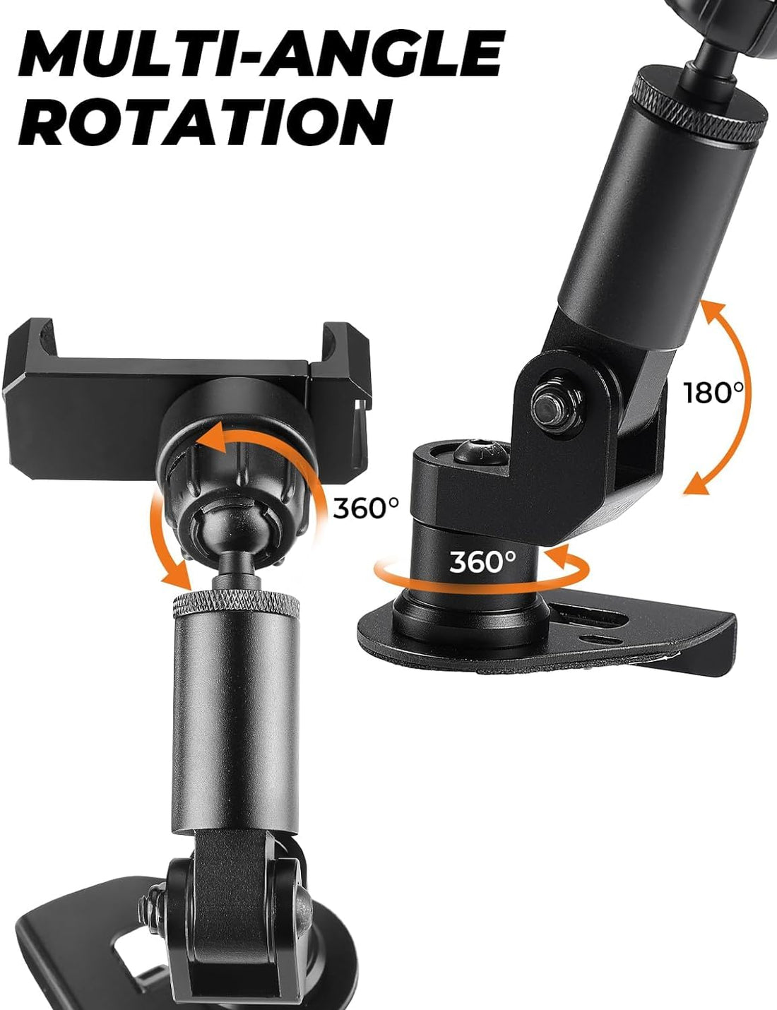 Heavy Duty Phone Mount, Dash Mount Cell Phone Holder Compatible with Gladiator JT & 2018-2023 Wrangler JL (NOT 4xe)