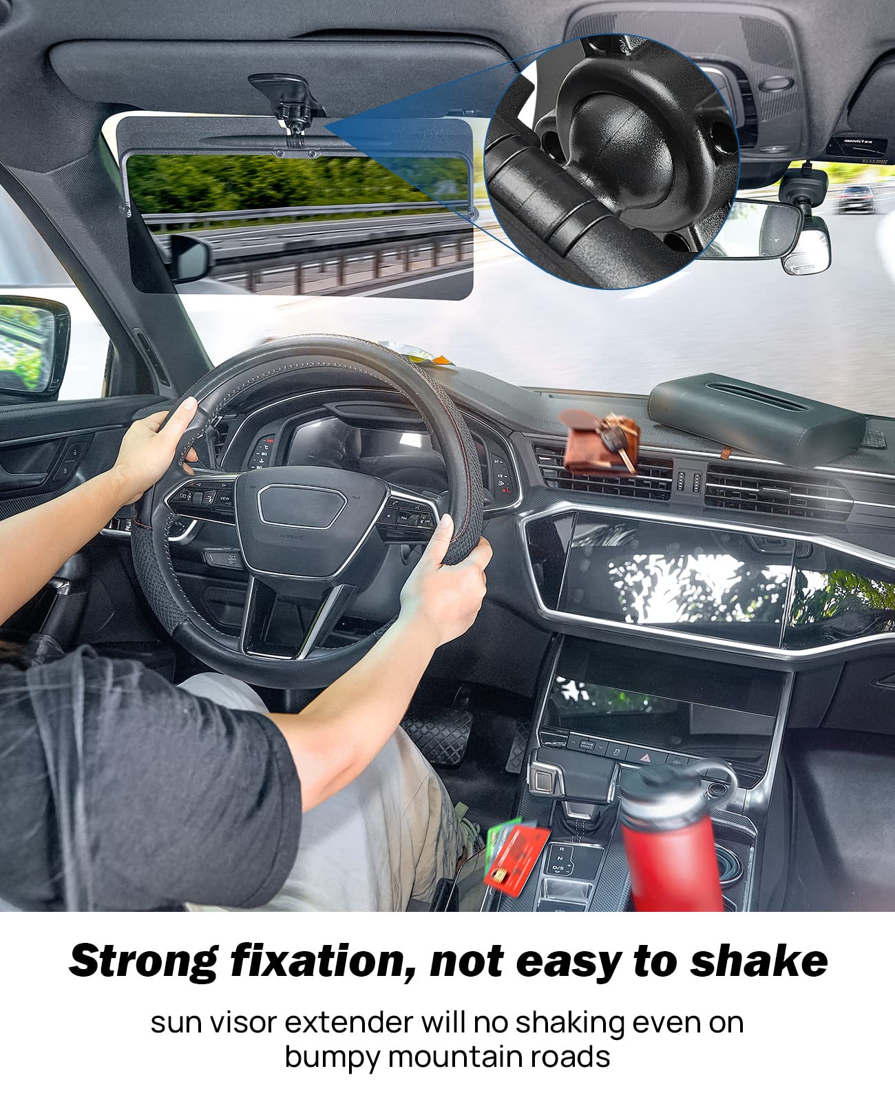 Car Vehicle Extender Anti Glare Visor Blocker – Tinted Sun Shield Sunscreen – TRUELINE AUTOMOTIVE