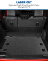 Cargo Mat, All-Weather Protection Trunk Mat Cargo Liners Heavy Duty Waterproof Odorless Durable fits 2021 2022 2023 2024 Wrangler JL 4XE 4 Door (Not Fits 4X4)