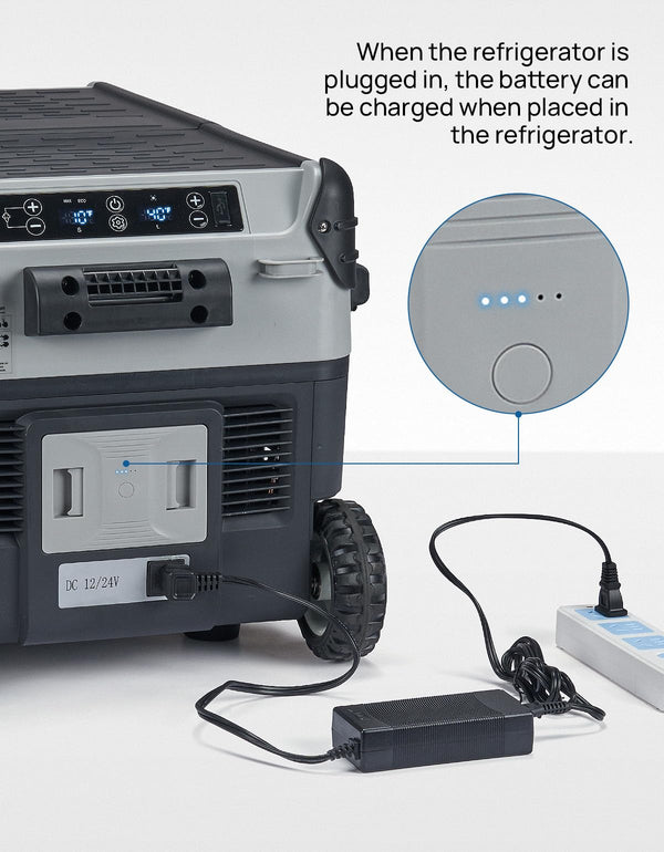 Portable Power Station, Detachable Battery for Refrigerator 28L 39L 49L
