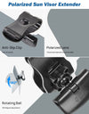 Sun Visor for Car, Universal Anti-Glare Polarized Sun Visor Extender , UV400 Car Visor Extension Protect