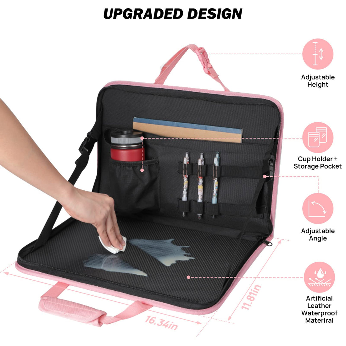 3 in 1 Steering Wheel Eating Tray, Car Back Seat Laptop Desk